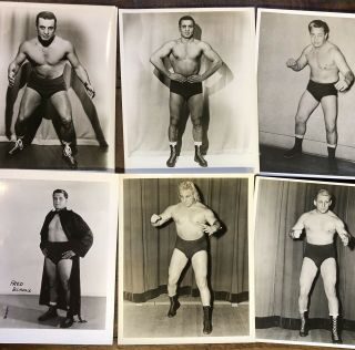 Rare Vintage Wrestling Photo’s 6 Poses 8 Photos Jackie Fargo,  Blassie