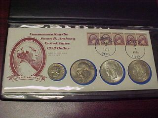 Rare 1979 - 1978 - 1923 - 1921 Susan B.  Anthony & 20th Century Silver Dollar Set - Great
