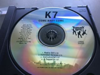 Rare K7 Come Baby Come 4 Track Promo Cd Single Dj 1993 Remixes