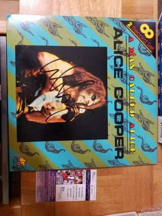 Alice Cooper A Man Named Alice Double Lp Pair Records Vinyl Signed Rare