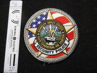 Federal Nasa Florida Kennedy Space Center Usaf Cape Canaveral Police Patch Rare