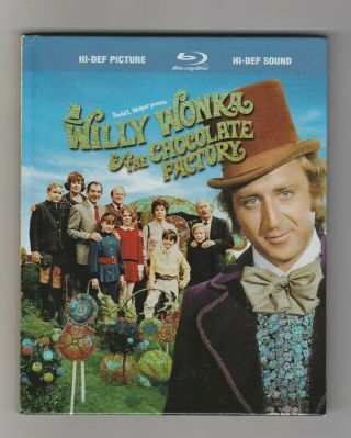 Willy Wonka And The Chocolate Factory Blu - Ray Widescreen Rare Digipak Htf