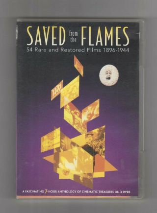 (dvd) Saved From The Flames (54 Rare And Restored Films 1896 - 1944) / 3 Disc