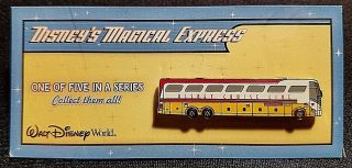 Rare 2005 Disney Wdw Transportation Series Magical Express Bus Cruise Line Pin