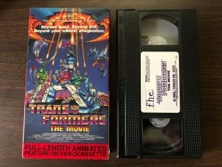 Transformers The Movie - Vhs Rare - 1986 Nelson Shin - Sci - Fi Animation - Fhe