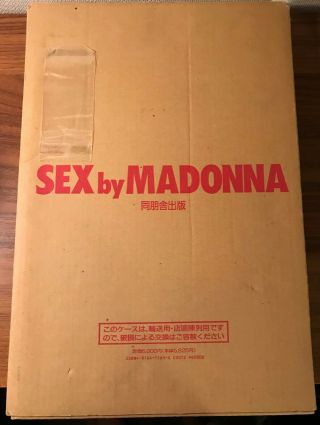 Madonna Sex Book Japan 1st Edition With Promo Cd And Comic 1992 Rare