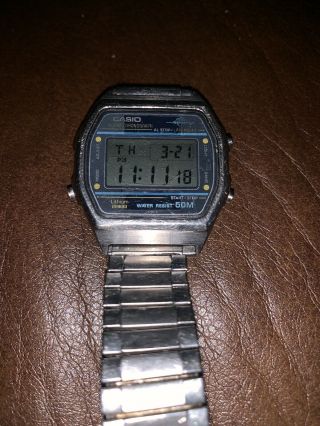 Rare Vintage 1982 Casio W - 36 Marlin Digital Diver Watch Module 248 Made In Japan