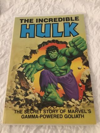 The Incredible Hulk Graphic Novel 1981 Vintage Marvel Ideals Rare Nm - 9.  2 High