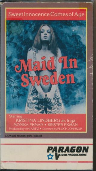 Maid In Sweden Christina Lindberg Hot Teensploitation Paragon Vhs Rare