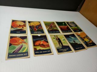Rare 1950s Rice Chex Wheat Chex Cereal Premium Space Patrol Set Trading Cards