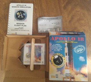 Apollo 18 Space Flight Simulation Game Big Box 100 Complete Disc Rare