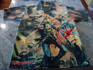 Iron Maiden Dragonfly Shirt The Trooper Art,  Very Rare Only On Ebay