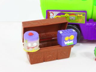 The Trash Pack Green Purple Garbage Sewer Truck Moose Toys RARE Vehicle 4