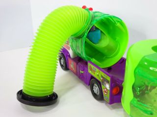 The Trash Pack Green Purple Garbage Sewer Truck Moose Toys RARE Vehicle 7