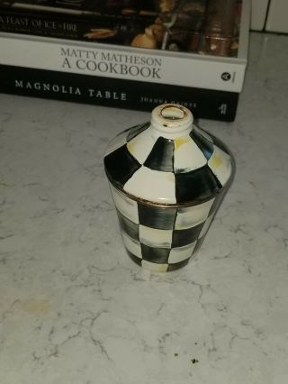 Mackenzie Childs Courtly Check Soap Dispenser Rare Old Version Missing Top Pump