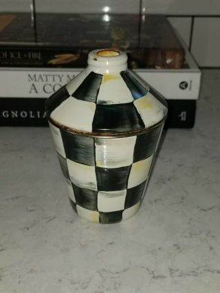 Mackenzie Childs Courtly Check Soap Dispenser Rare Old Version Missing Top Pump 3
