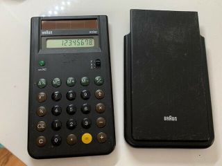 Braun Solar Calculator Desk Ets77/typ 4777 Rams/lubs Vintage Rare Design Retro