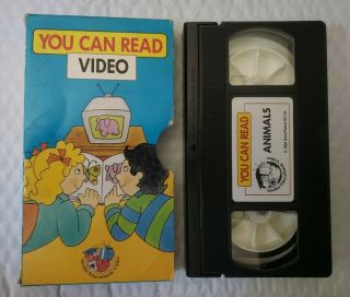 Rare & Htf - You Can Read Video Animals Vhs Children 