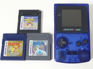 Rare Nintendo Gameboy Color Midnight Blue Console Toysrus Limited Japan Cgb - 001