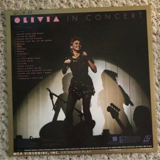 OLIVIA IN CONCERT Laserdisc LD VERY RARE NEWTON - JOHN 2