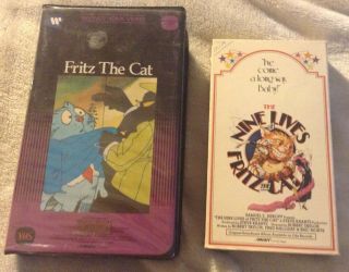 1982 Fritz The Cat Warner Brothers Vhs,  Nine Lives Of Fritz Rare