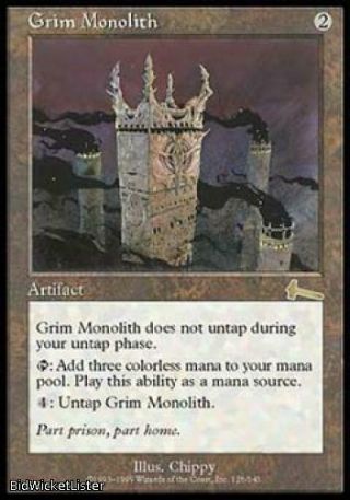 Grim Monolith (rare) Near Normal English - Magic The Gathering - Urza 