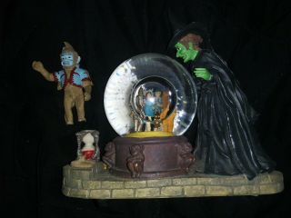 Rare Wizard Of Oz Snow Globe Wicked Witch And Monkey Music Box Dave Grossman