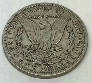 1883 CC Morgan Silver Dollar $1 Key Date Carson City Rare Scarce XF/AU Details 4