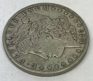 1883 CC Morgan Silver Dollar $1 Key Date Carson City Rare Scarce XF/AU Details 7