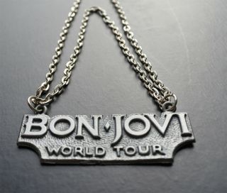 AWESOME Bon Jovi World Tour Necklace Rare 2