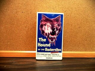 The Hound Of The Baskervilles (vhs 1981) Peter Cushing,  Christopher Lee; Mvc Rare