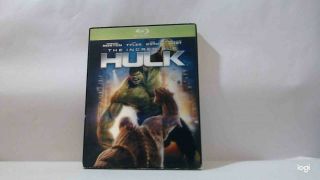 The Incredible Hulk Blu Ray,  Rare Lenticular Slipcover & Green Case No Digital