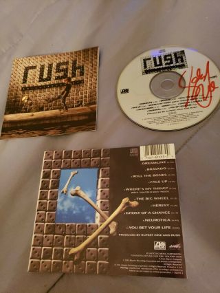 Geddy Lee Rush Signed Autographed Autograph Signature Roll The Bones Cd Wow Rare