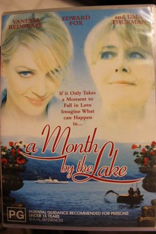 A Month By The Lake Oop Rare Deleted Pal Dvd Vanessa Redgrave & Uma Thurman