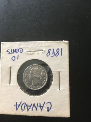 Rare Canada Canadian Dime 10 Cents 1898 Au