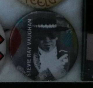 Rare Vintage Stevie Ray Vaughan Pin / Button