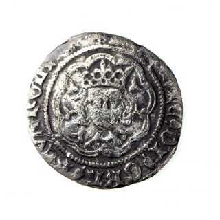 Rare Henry Vi Silver Half Groat 1422 - 1461ad - Leaf Mascle & Annulet Mule