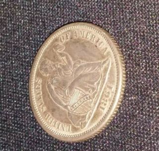 1861 Seated Liberty Silver Dime Higher Grade Rare Wow Civil War Era