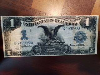 1899 $1 SILVER CERTIFICATE LARGE SIZE NOTE RARE US NOTE. 2