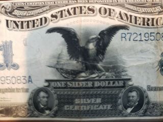 1899 $1 SILVER CERTIFICATE LARGE SIZE NOTE RARE US NOTE. 6