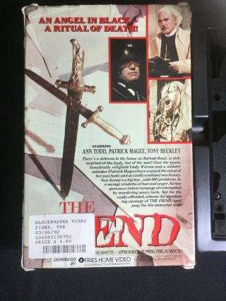 The Fiend 1972 Rare Horror VHS Monterey Home Video British Horror Bigbox 5