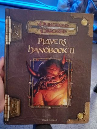 Dungeons And Dragons Players Handbook Ii 2 3.  5 Hc Hardcover D&d Rare
