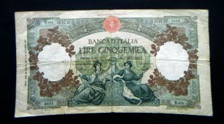 1961 Italy Rare Banknote Marinare 50000 Lire F,