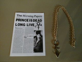 Prince Nude Tour Early Symbol Necklace 1991 Androgyny Rare Dream Factory 2