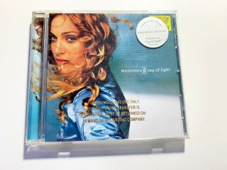 Madonna Ray Of Light Us Promo Cd Stamped Booklet Very Rare Hype Sticker 1998