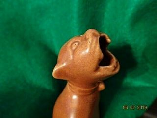 Red Wing Rare Cat Ash Receiver Or Ash Holder Mouth Open Marked 878