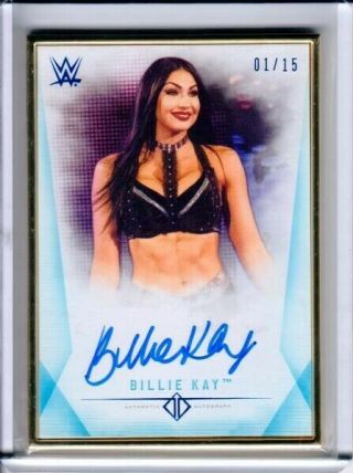 2019 Topps Wwe Transcendent Auto Billy Kay Gold Framed 1/15 Autograph Rare Sp