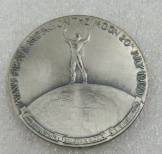JULY 20,  1969 APOLLO II MISSION,  MAN ' S FIRST LANDING ON THE MOON RARE MEDAL 3