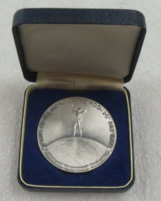 JULY 20,  1969 APOLLO II MISSION,  MAN ' S FIRST LANDING ON THE MOON RARE MEDAL 5