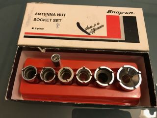 Snap - On Tools 6 - Pc Antenna Nut Socket Set 2006ant Rare Find